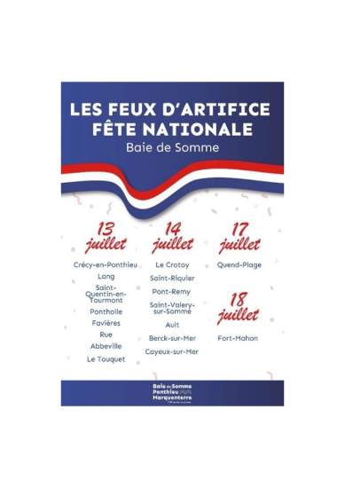 Feux d'artifices en Baie de Somme